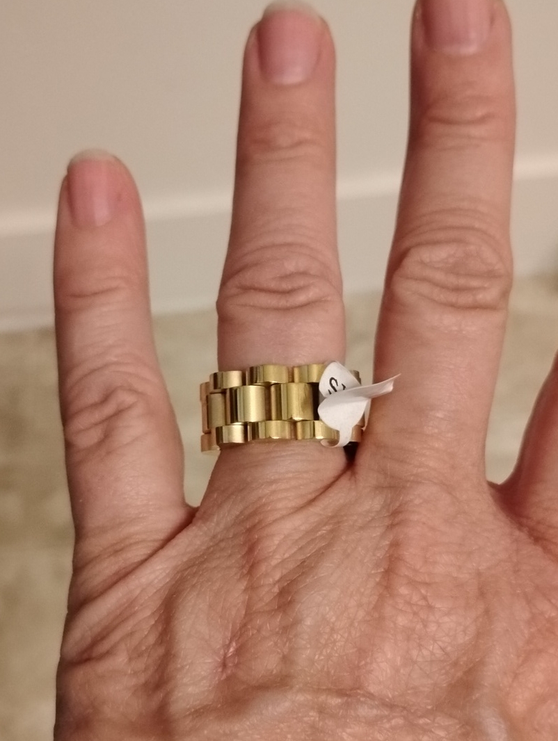 Rolex Style Ring Gold Color